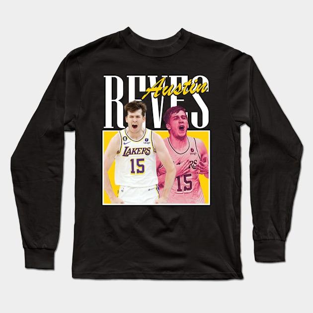 Austin Reaves Basketball vintage Long Sleeve T-Shirt by SYNDICATE WORLD